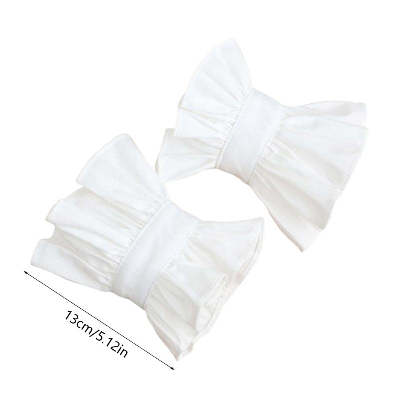 1 Paar Ärmel mit Blumenmuster Haltbarkeitsärmel Abnehmbare Manschetten Elastisches Wildes Handgelenk für Partys und Hochzeiten