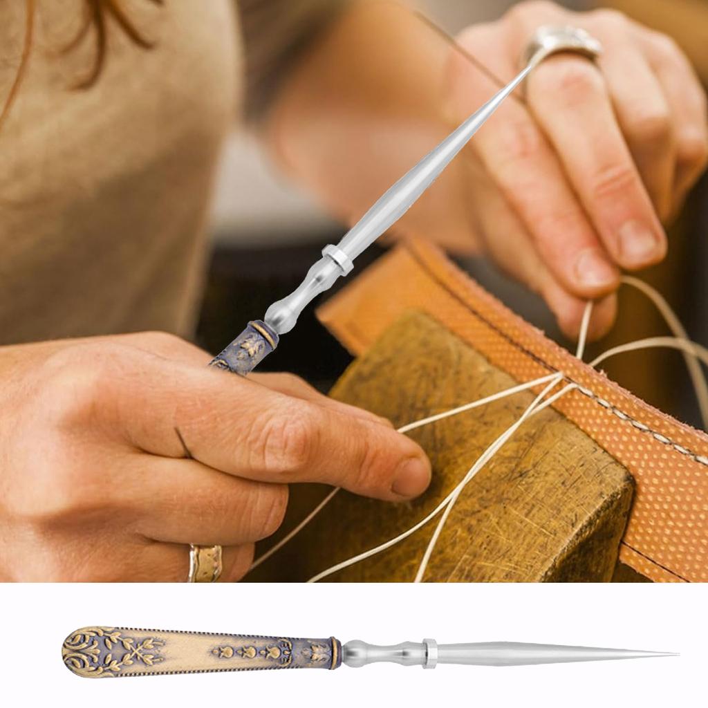 Embroidery Awl European Style Sewing Tool Sewing Awl Craft Accessories for Embroidery Leather Work Sewing