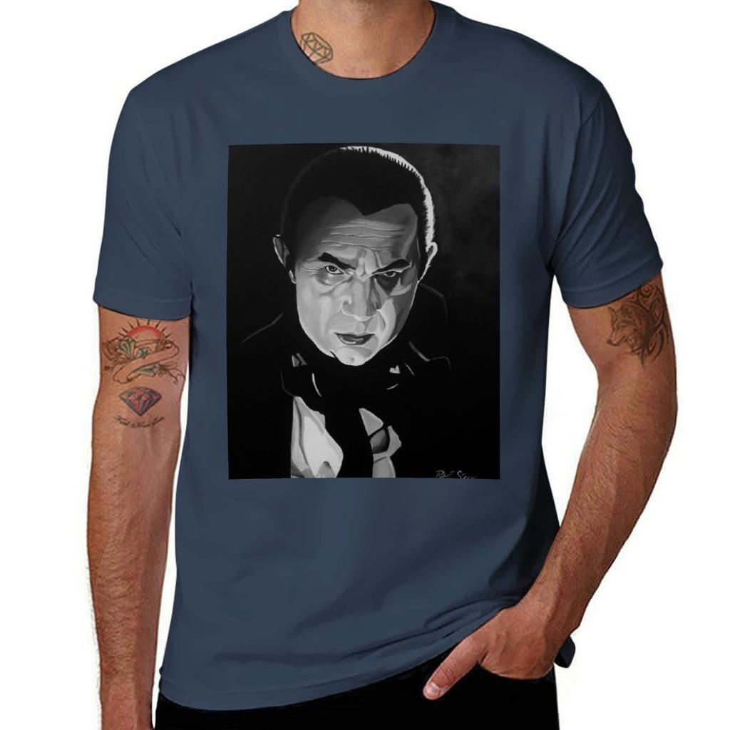 Lugosis Dracula Tshirt Basic Simple Casual Short Sleeve Tee