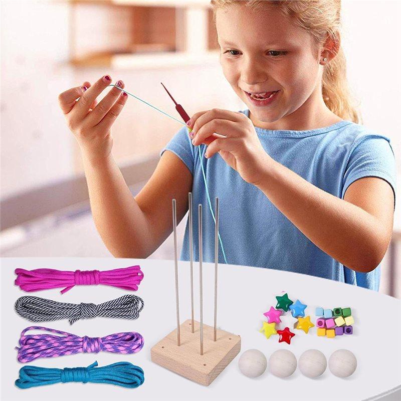 Premium-Craft Knot Maker-Handmade Cord Kit-DIY Monkey Fist Knot Ball Set-Strong Paracord Rope
