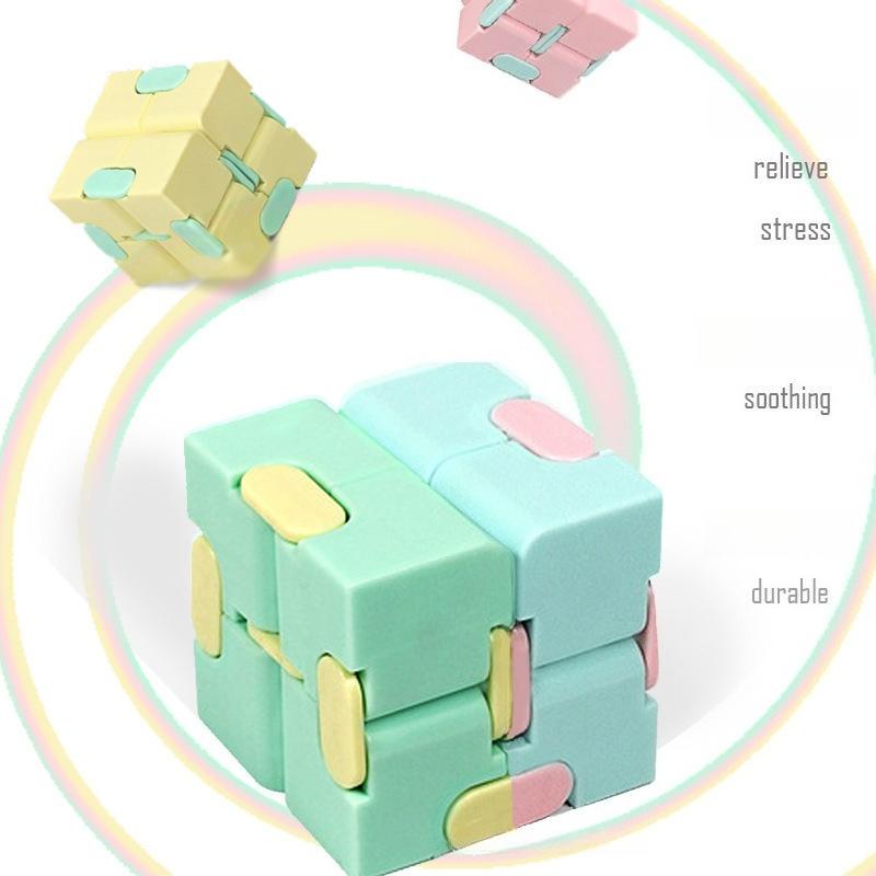 Children Adult Decompression Toy Stress Relief Cube Fidget Toys Relieve Stress Funny Hand Game Puzzle Infinity Magic Cube Square
