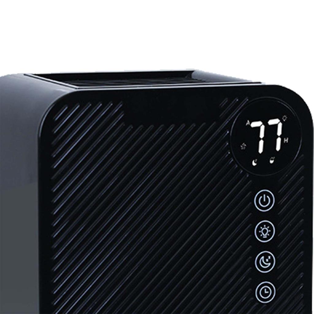 Dehumidifier with Colorful Night Light Auto Off 1.1L Capacity Compact Quiet LCD Display for Laundry Closet Basement Kitchen