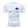 Graphic Print Short Sleeve Compression Shirt for Men Summer Athletic Quick Dry T-shirts Tops Gym Workout Running Training Tees