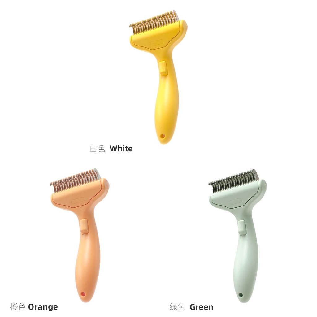 Pet Grooming Brush Abs Material With Easy Fur Removal For Cats And Dogs With Hair Loss Prevention