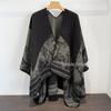Refined Ethnic Style Women's Imitation Cashmere Cloak and Scarf for Autumn/Winter