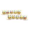 New 10Pcs13 * 55MM Single Row Fully Transparent Rhinestone Bikini Connection Button Swimsuit Bikini Decorative Metal
