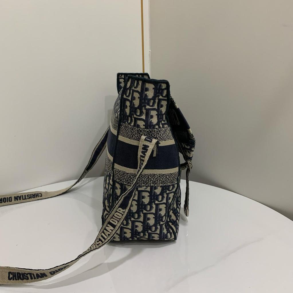 [Używana] Camp Classic Haftowany Monogramem Vintage Płócienny Torba na Ramię w Stylu College - Doskonały #10G55ZF