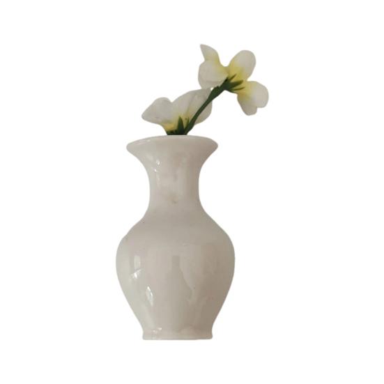 

Мини керамическая ваза магнит на холодильник с искусственным цветком домашний офис кухонный шкафчик холодильник 3D миниатюрная цветочная ваза магнитное украшение орнамент B