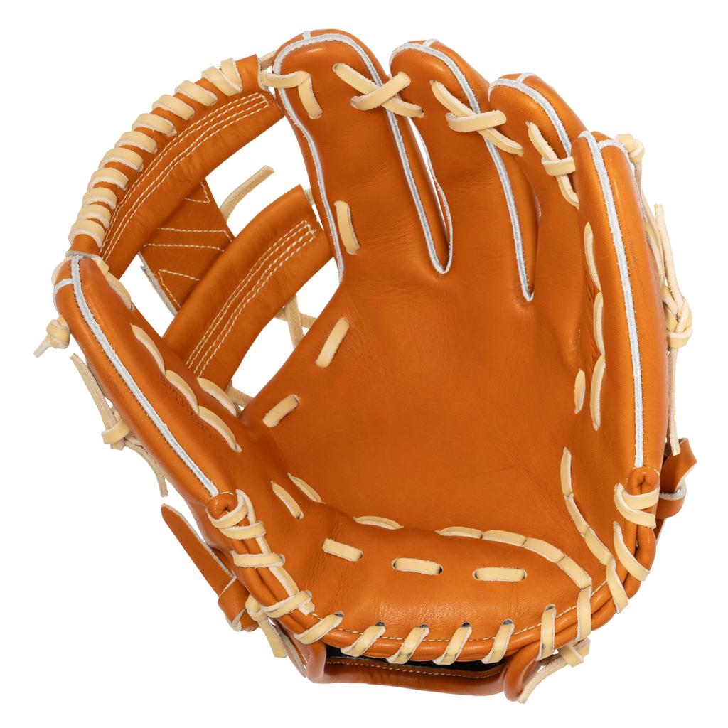 ZETT Neo Status Soft Baseball Kenta Imamiya Player for Second and Gold Brown x Pastel Size 4 Glove, Type, Shortstop, Right-Handed Throw, Brown,