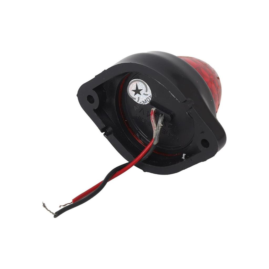 6-Pack LED Side Marker Light, 12V Waterproof trailer lights Red LED Truck Trailer Tail Lights for Truck RV Camper Van semi trucks Boat