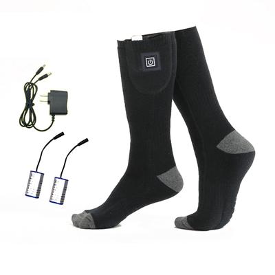Elektrische Heizsocken Schnellheizend Winter Warm Thermosocken Batteriebetrieben Kälteschutz Skisocke für Radfahren Camping Schlittschuhlaufen