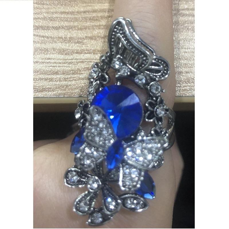 Hot Sale 2Pcs/Set Butterfly Ring Sets Creative Bohemia Women's Banquet Hand Ring Luxury Big Ladies Jewelry