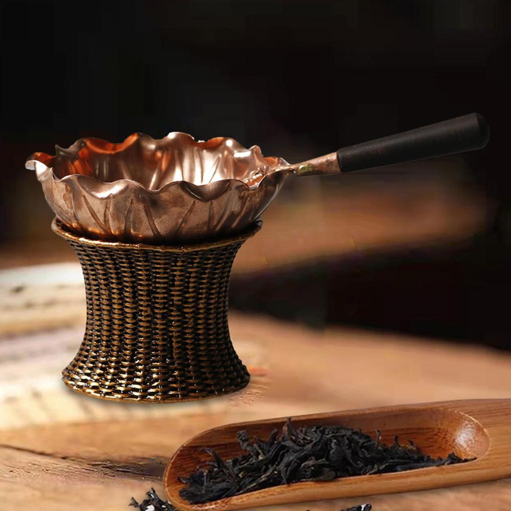Copper Tea Filter Set Teaware Kitchen Accessories Tea Strainer Loose Leaf Tea Steeper Mesh Strainer Tea Infuser Filter