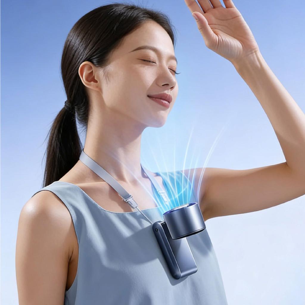 Portable Handheld Fan with Ice Function for Outdoor Summer Travel