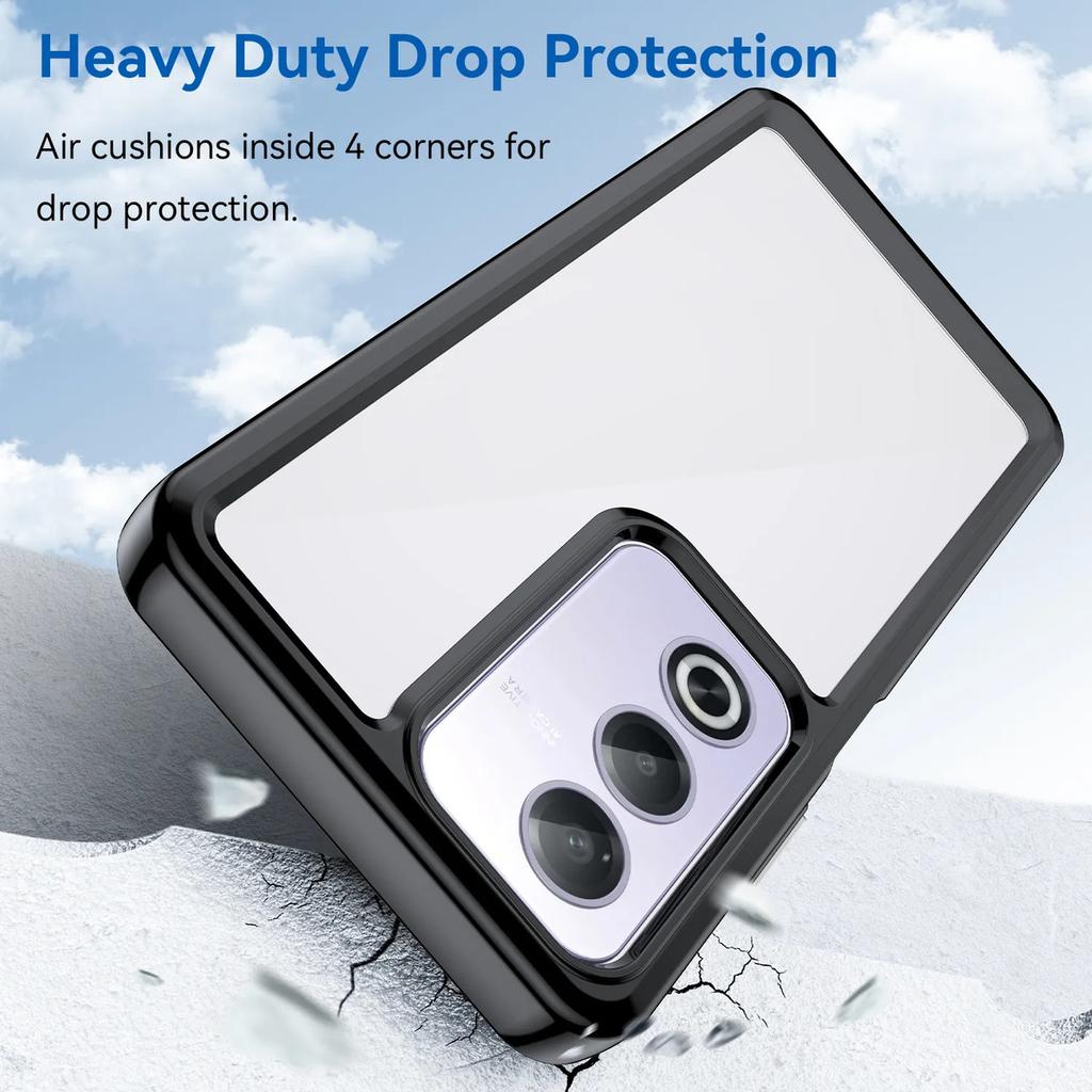 Phone Case For Oppo K12x 5g,Clear Transparent Phone Case Cover For Oppo K12x 5g