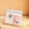 Acrylic Photo Collection Rack Desktop Photo Album Stand Flip Page Card Holder for 3/4/5/6 Inch Photos