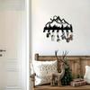 Metal Forest Key Hook 9.84 Inch Wall Mounted Key Holder for Keys Coats Hats Artwork Office Kitchen Bathroom Wall Decor