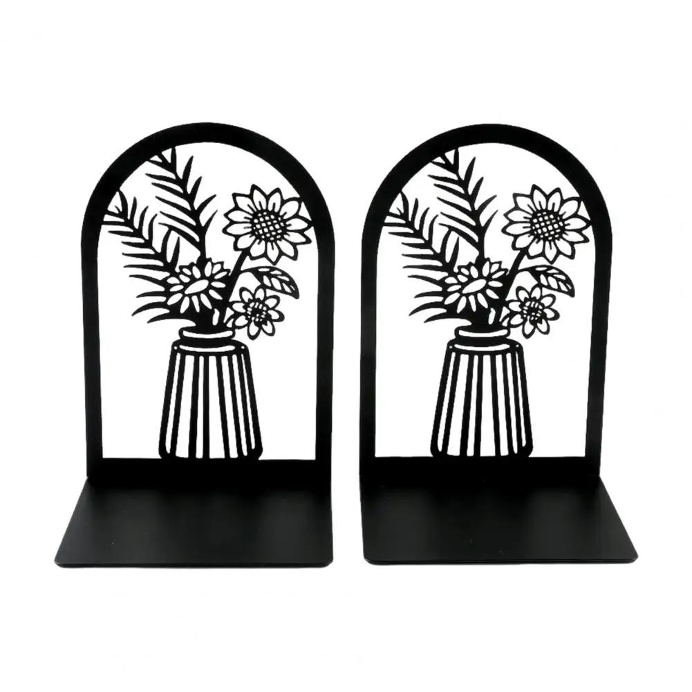 2 Rose Black Bookcase Tree of Knowledge Heavy Duty Bookcase Hollow Iron Bookcase Office Stand Shelf Shelf Home Desk Writing Desk