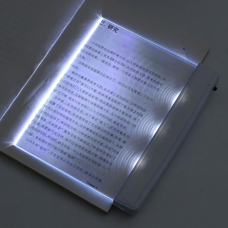 1PC LED Flat Panel Night Vision Reading Light Portable Eye Protection Energy Saving Reading Light Student Night Reading Light
