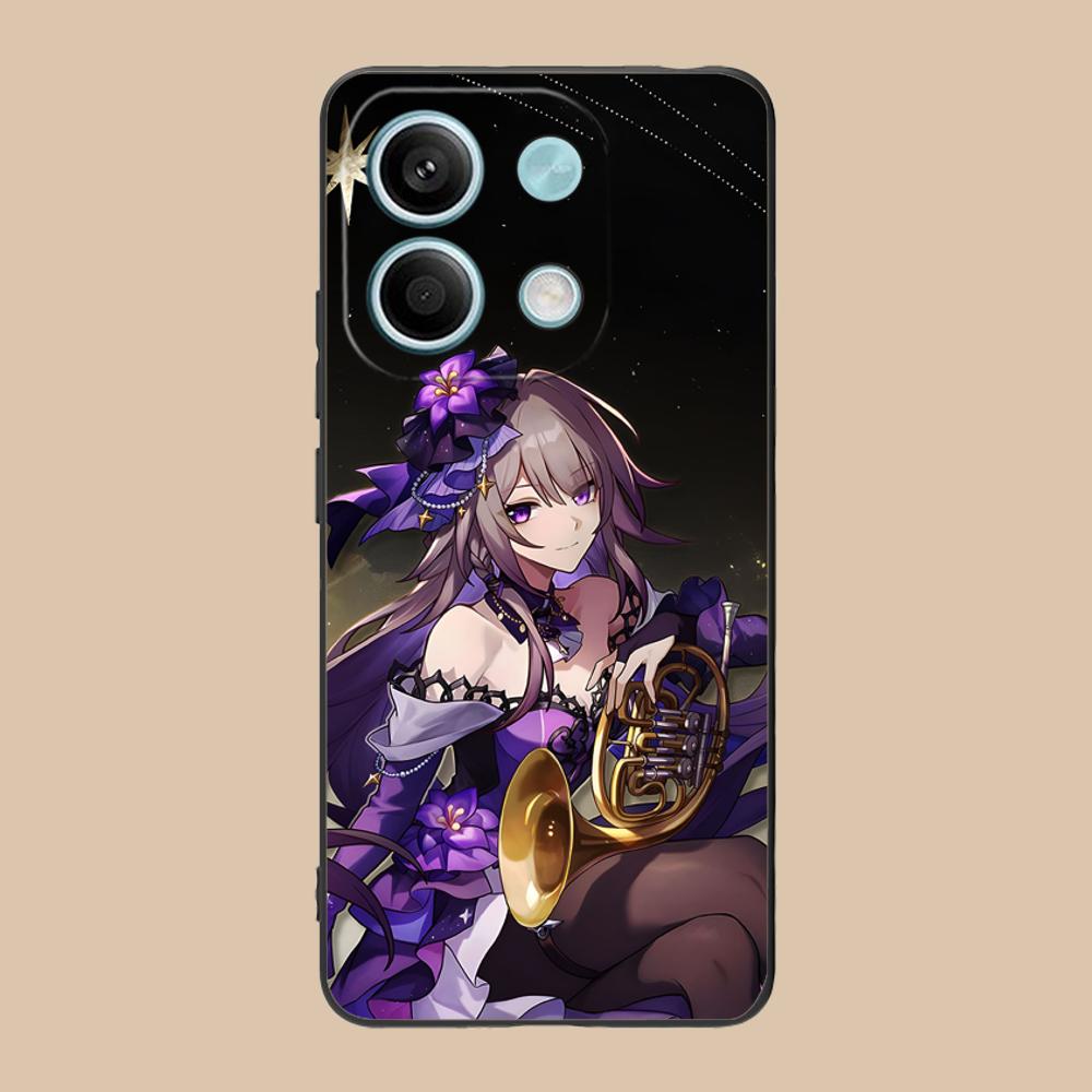 HSR Herta Matte TPU Mobile Phone Case for POCO M7 M6 M5 M4 M3 X7 X6 X5 X4 X3 Pro GT 5G Colorful Printing Cover