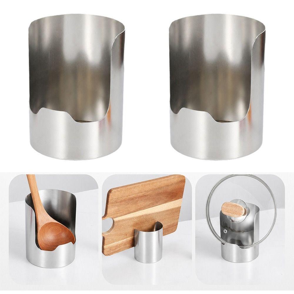 Stable Pot Lid Holder Heat-Resistant Utensil Holder Easy To Clean Spoon Holder Kitchen Organizer