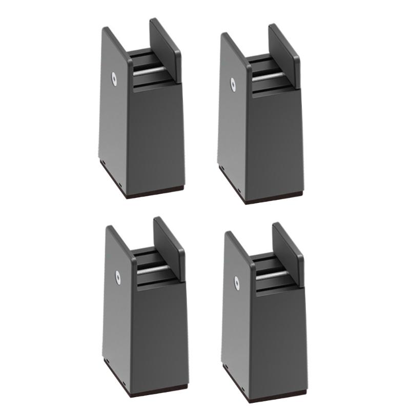 Set of 4 Sturdy Plastic Bed Risers 2Inch Thick Leg Extenders Accessory for Desk Chair Sofa Storage Solution Use