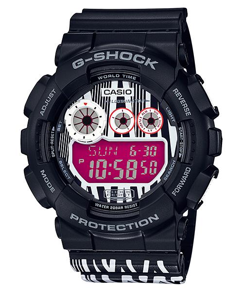 

Casio G-SHOCK Men s Resin 200M Water Resistant Shock Resistant Alarm Quartz Watch GD-120LM-1A чёрный