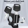 Diebstahlschutz Helm Schloss Lenkerhalterung Motorrad Elektro-Motorrad Universell Sicherheit Metallschloss Mit Schlüsselsatz