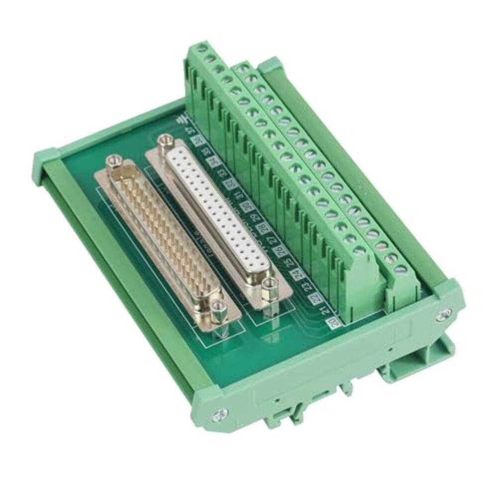 D-SUB Adapter DB37 Terminal Block Electrical Projects Humidity Range 10 To 90 RH 1.0A Current Rating For Electronic Devices