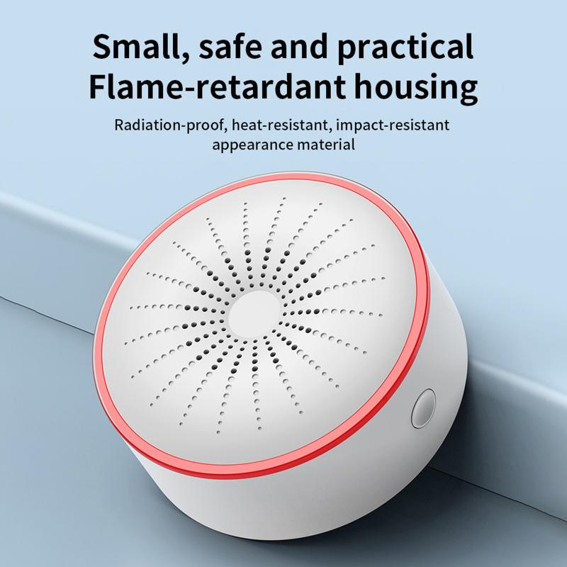 WLAN Zigbee Smart Sirenenalarm Sicherheit Schall- und Lichtalarm Sensor für Zuhause Smart Life App Steuerung Alexa Google Assistant