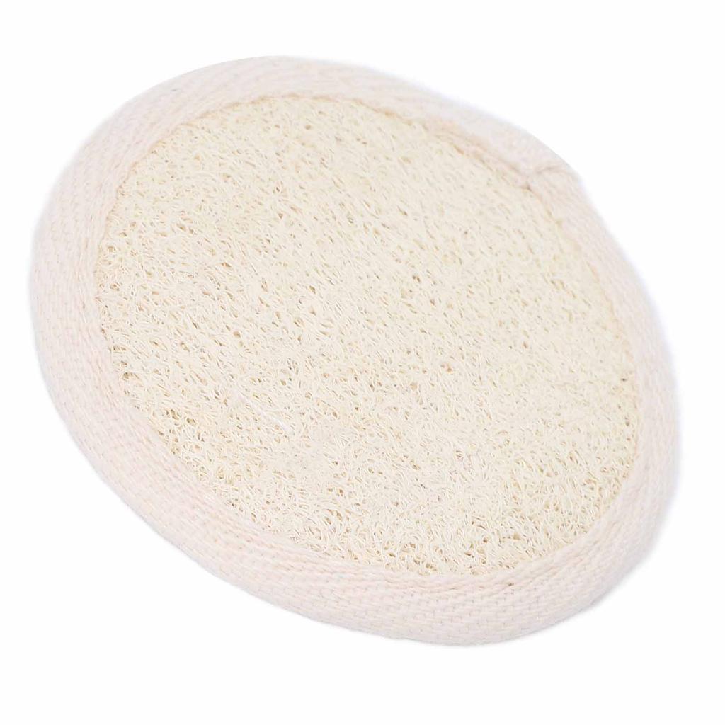 Exfoliating Loofah Pad Facial Body Scrubber Men Women Shower Bath Loofa Sponge PadWhite