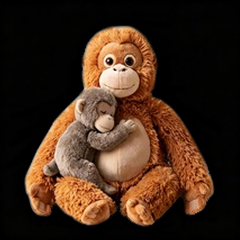 Protect Punch The Monkey Punch Monkey Doll Keychain Cute 3D Monkey Decor Hanging Keychain Anime Peripherals Toy Birthday Gift