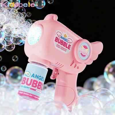 Automatic Bubble GunToy Angel Dinosaur Shape Electric Bubble Blaster Summer Outdoor Party Wedding Beach Bubble Gift For Children