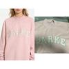 Womens Loose Fit Crewneck Sweatshirt Cotton Embroidered Casual Top Students