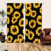 2 Sets Of Decorative Door Curtains, Sunflower Door Curtains, With A Fashionable Landscape Theme Throughout The Four Seasons