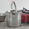 1.2L/40.58oz Camping Kettle With Foldable Handle Outdoor Cookware Durable Portable Teapot  Hiking