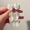 Temperament petal tassel earrings