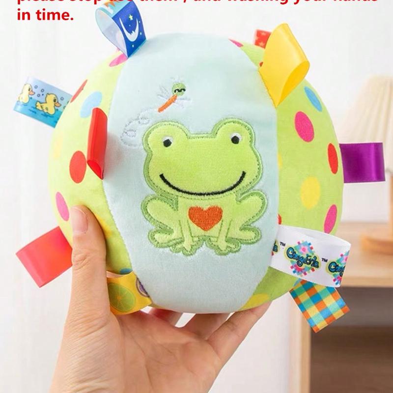 1pc Pet Self-Playing Ball Toy with Ringing Bell, Durable & Chew Resistant, Suitable for Small/Medium/Large Dogs, Random Pattern Sent