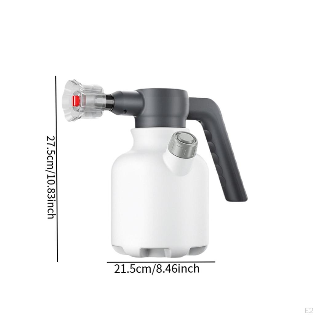 Electric Foam Sprayer for Car Wash Portable 2L Cordless Pressurized Multipurpose Charging Spray