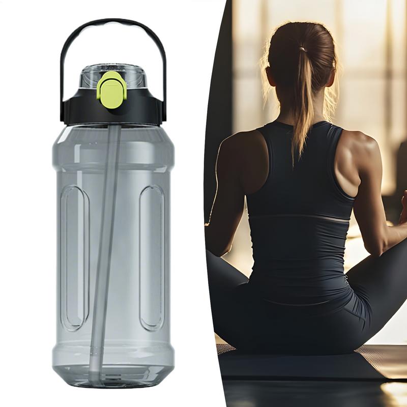 Sports Water Bottle Drinking Tumbler For Hiking Leakproof Sealed Transparent Double Drinking Spout Water Bottle For School