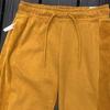 Nike Corduroy Patchwork Knit Jogger Pants Women Bottoms Yellow DM1758-712