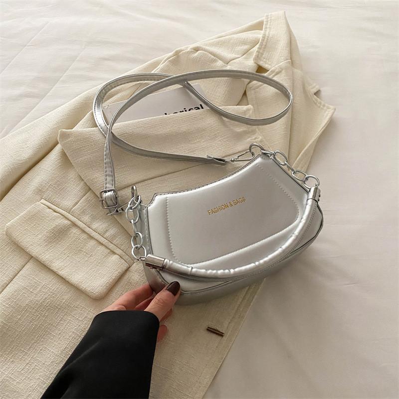 Chic Pu Leather Shoulder Bag New Design Vintage Style For Street Fashion