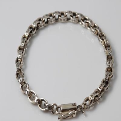 [Chacha Smykker] Papir 5mm Luksus Sølvkæde Sølvarmbånd Par Fødselsdagsgave Unisex Vintage