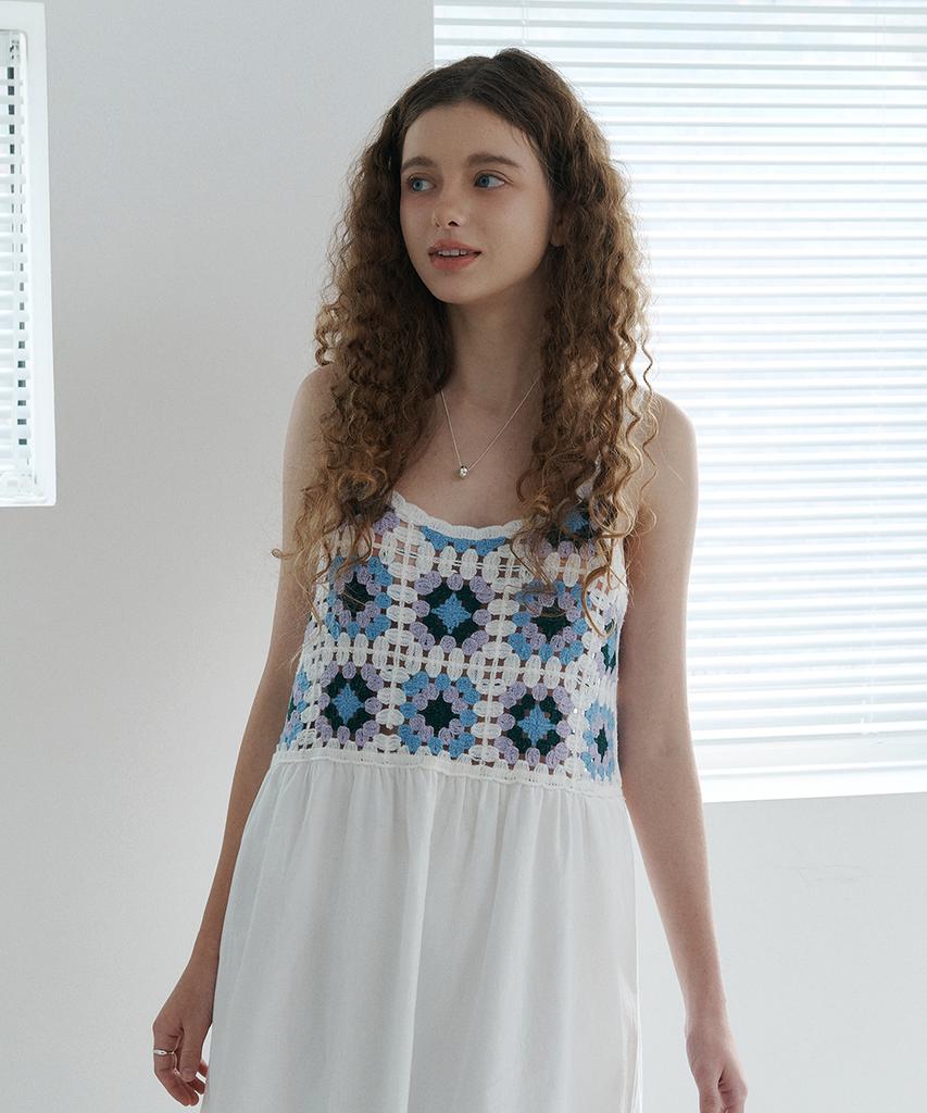 Jyudiaenpol Garden Crochet Dress