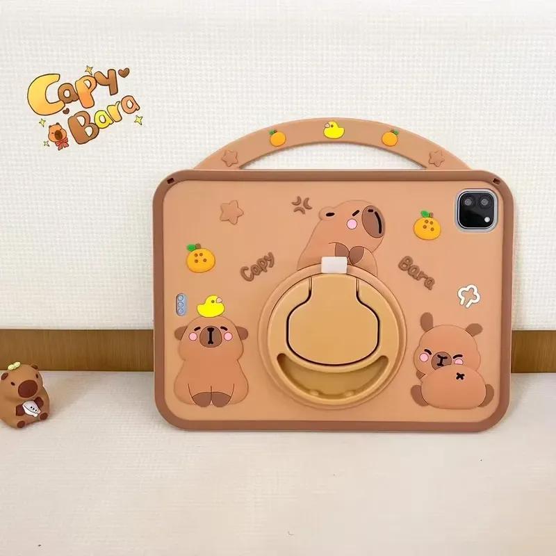 Kids Case for Xiaomi Redmi Pad 2 2025 Redmi Pad SE 11" 2023 Cute Cartoon Capybara Silicone Tablet Cover for Huawei Matepad Air 11.5“ SE 11“