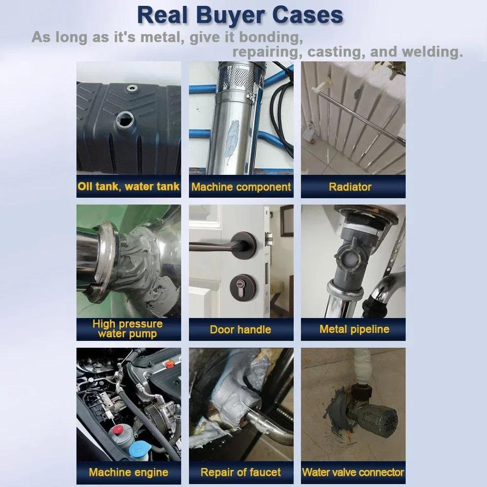 1/2 Set Super Strong Glue Sticks All Metal Repair Glue Waterproof Waterproof Sealant Cold Welding Heat Resistant Epoxy Resin