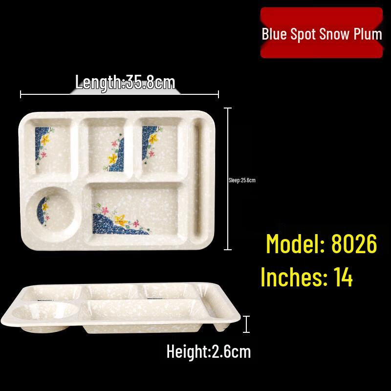 Melamine Compartment Lunch Tray