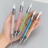 Nail Art Sculpture Pen, 5Pcs Dual Tipped Dotting Pen and Silicone Nail Tools for Resin, Silicone Brushes, Acrylic Pen, Nail Art Brushes, Nail Foil