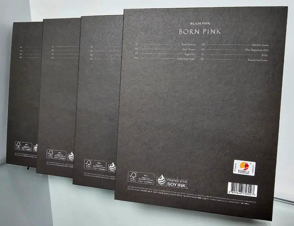 BLACKPINK Bon Pink Digipack 4-piece set Full composition pop. Used