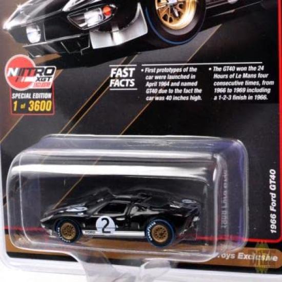 auto world OK TOYS EXCLUSIVE 1966 FORD TOYS Exclusive 1966 Ford 164SCALE - GT40#2 (BLACK)OK - GT40#2 (Black)